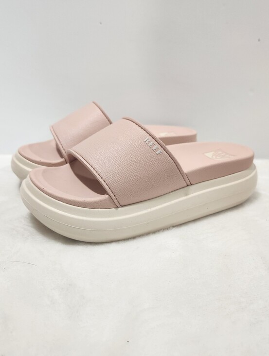 Reef Shoes - Reef Light Pink Cameo Rose Platform Cushion Bondi Bay Slide Sandals Womens 7